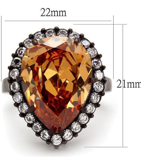 Women Stainless Steel Cubic Zirconia Rings TK2675